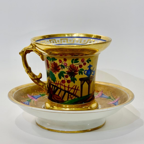 Чайная пара, Россия, завод "Батенина", 1830-е гг. Чайная пара, Россия, завод "Батенина", 1830-е гг.